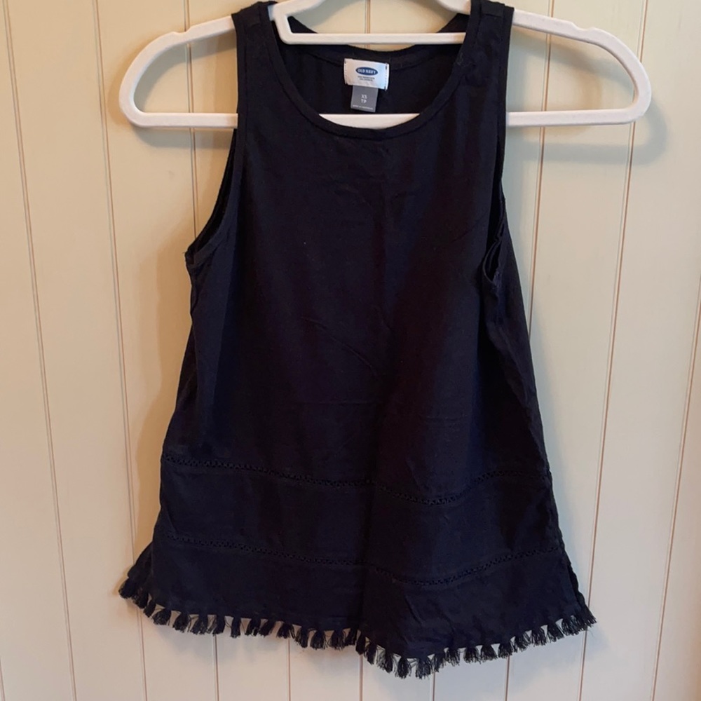Old Navy sleeveless boho black tank top